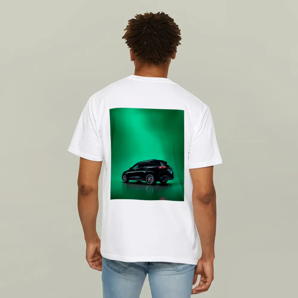 Mercedes AMG GLE Black On Green Background – T-Shirts